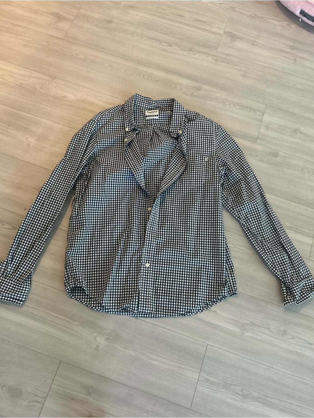 Men's Black & White Checkered Shirt Jacket